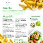 Corn ribs: whole and halves (per 100 pieces)